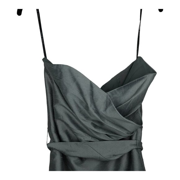 Alfred Sung Gray Strapless Wedding Bridesmaid Cocktail‎ Party Dress Size 10 - Picture 1 of 8